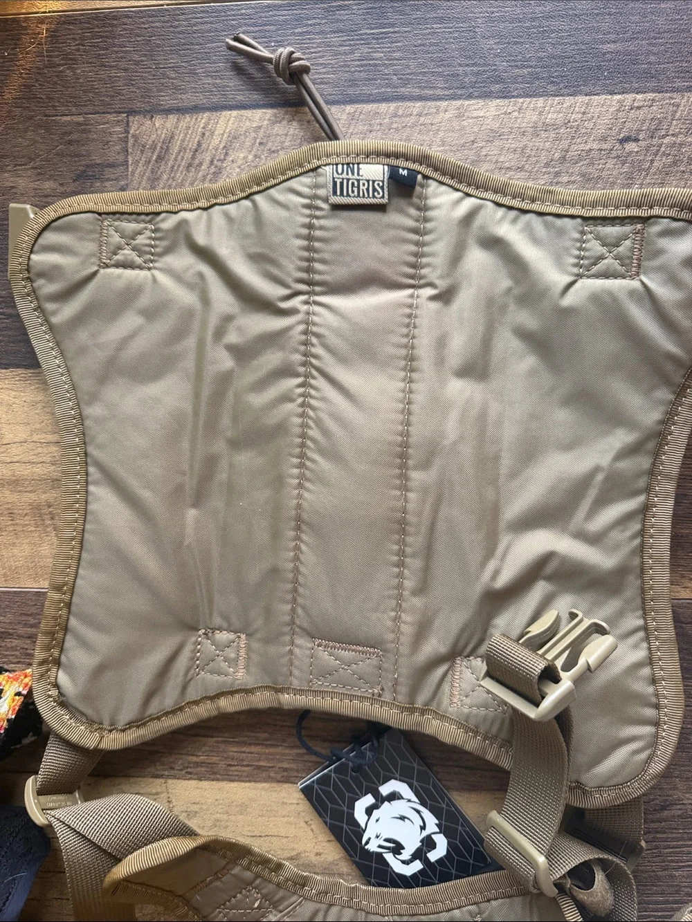 One Tigris Olive Tactical Dog Harness - Heavy Duty Walking Vest